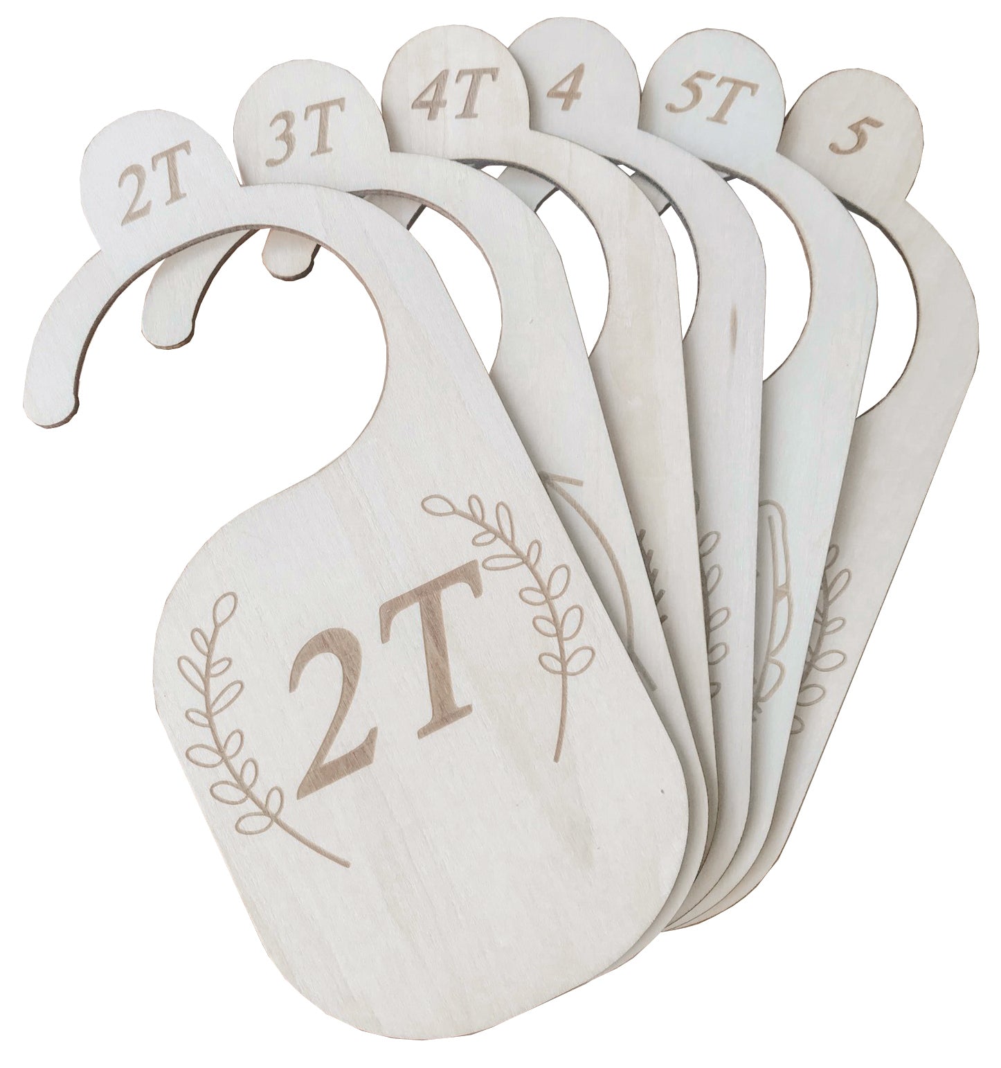 The LoLueMade Company | Premium Wood Baby Closet Dividers, Set of 7: Baby Closet